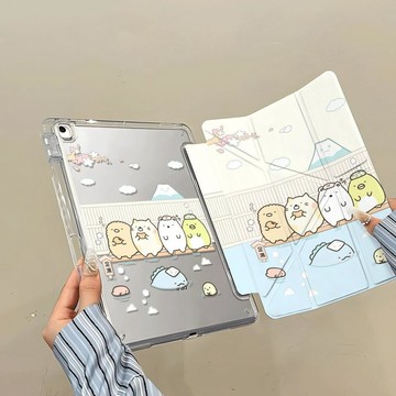 溫泉角落生物ipadpro11寸MINI6保護套11代Y折air6/7平板A16保護殼