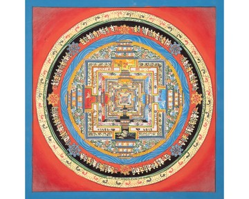 西藏时轮曼荼罗——反映时间循环的手工唐卡