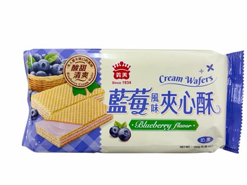 義美-藍莓夾心酥152克x1包