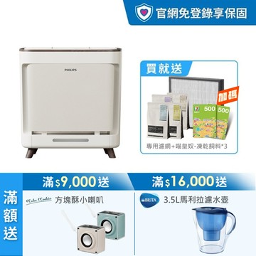 ★送7-11千元商品卡+喵皇奴+專用濾網★飛利浦寵物抗敏空氣清淨機-毛小奈 (AC3681/81)-適用17坪