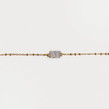 磚形珠鏈手鍊 - Brick Jade ' Bead Chain Bracelet