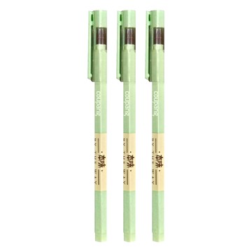 ACE 英士 六角桿中性筆 0.5mm  綠桿  3支