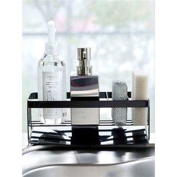 廚房水槽邊抹布架|窄型海綿瀝水置物小型臺面窗臺洗潔精收納架