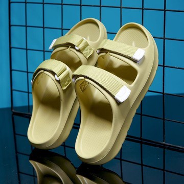 寬腳拖鞋男可調節踩屎感外穿胖肥大碼男士拖鞋厚底增高男生涼拖鞋