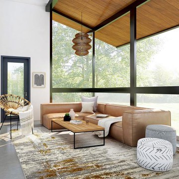 【山德力】斑駁風大地毯 240x340cm 晨曦