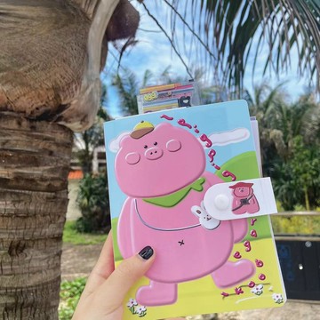 【coloryeah】 春夏 出遊 小豬造型 便攜a6 手帳