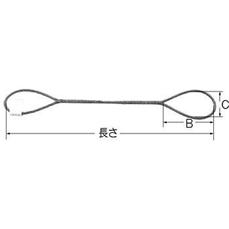 ロック止玉掛けワイヤー 9mmx8m 通販 LINEポイント最大GET | LINE