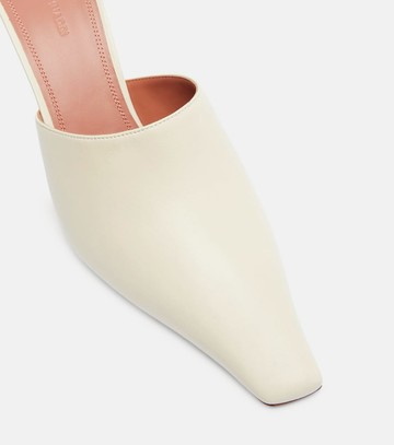Amina Muaddi Jamie 80 leather mules