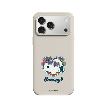 iPhone 17 Pro Max SolidX 貝殼灰 - 史努比 Snoopy - 愛心墨鏡