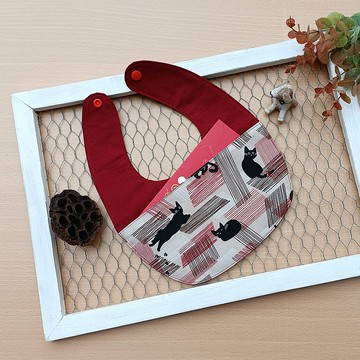 【過年圍兜】圍兜紅包袋/可愛黑貓