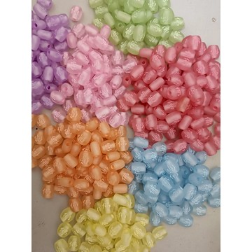 現貨糖果色磨砂佛字珠10×11mm隔珠手機背包吊飾diy配件/1個入