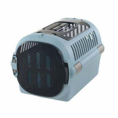 【リッチェル】キャンピングキャリーファイン Ｗドア M ブルー ペット用品 [▲][MR]