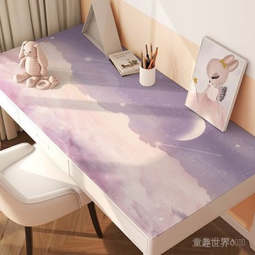 【台灣出貨】書桌墊子防水免洗護眼皮革學生兒童卡通學習桌專用寫字台書桌墊