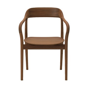 Tako 弧線枝木扶手椅（胡桃木）