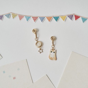 要放飯飯了嗎 無痛耳夾 / 橘子貓