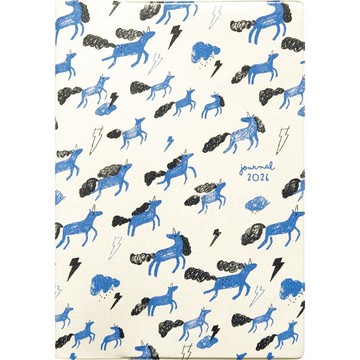 MATOKA 日誌 2026 年版 1 月開始 B6 月記事 Unicorn Parade Cloud White