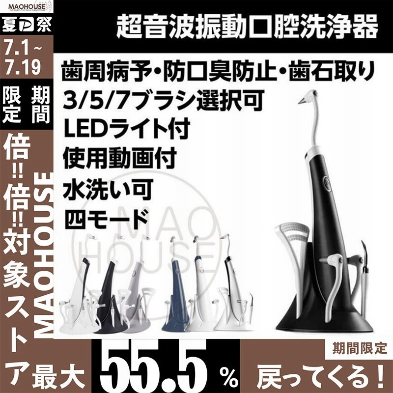 超音波振動 歯石取り 器具 LEDライト 口腔ケア 口臭防止 歯周病予防 歯石除去 電動はぶらし 充電式 周波振動スケーラー 口腔洗浄器 携帯型 通販  LINEポイント最大0.5%GET | LINEショッピング