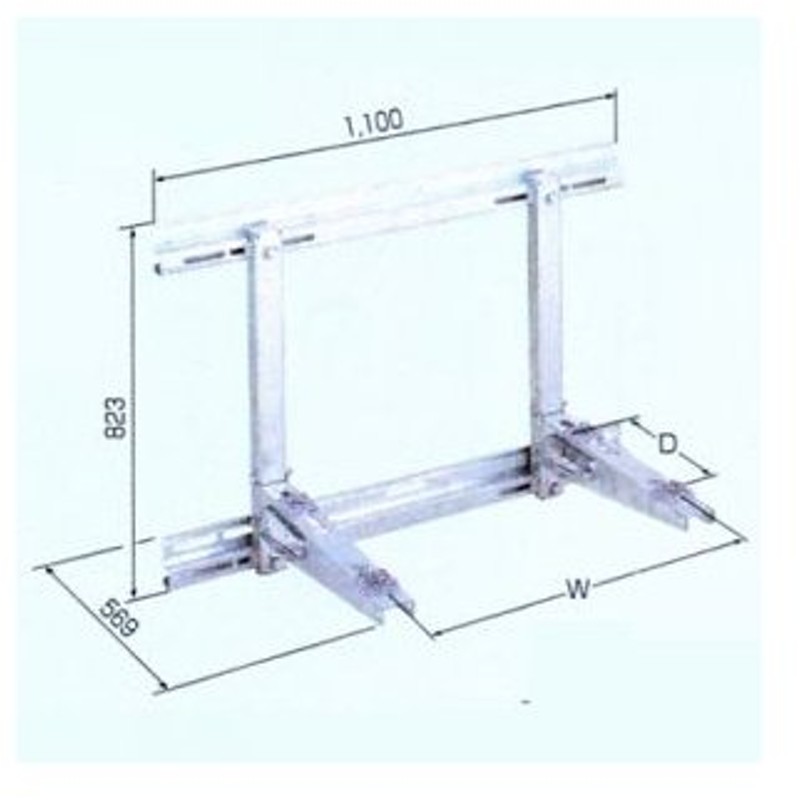 在庫有】 日晴金属 キャッチャー 壁面架台 PC-KJ60 - エアコン - alrc.asia