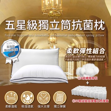 【Victoria】五星級獨立筒抗菌枕(2顆)_TRP多利寶