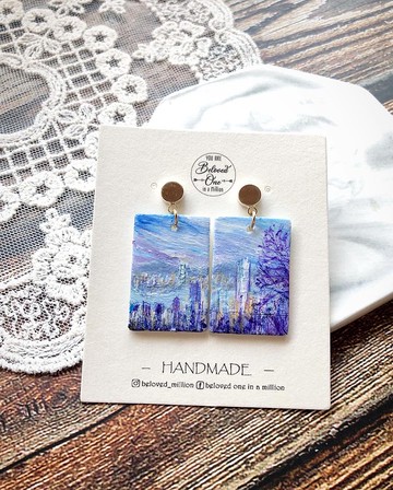 太平山頂-原創手繪耳環