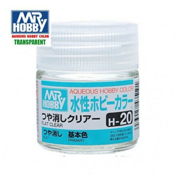 【鋼普拉】現貨 MR.HOBBY GUNZE 郡氏 GSI H-20 H20 水性漆 消光 透明色 模型漆 10ml