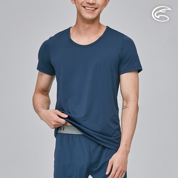 ADISI 男Tactel Pro短袖快乾排汗圓領內衣AL2311078 (S-2XL) 海藍