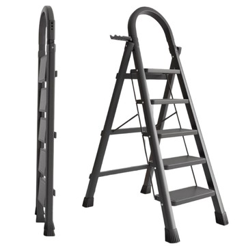 家用折疊梯 人字梯 直梯 摺疊梯 工具梯 梯子 工作梯 安全扶手 家用梯【GA110】123便利屋