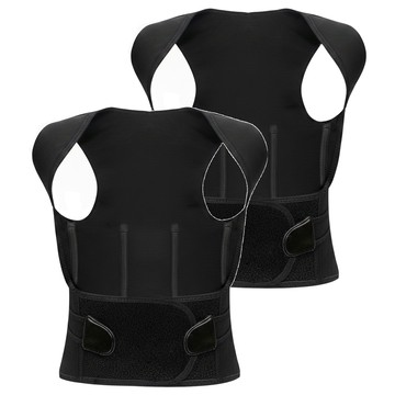 防駝背背心 黑色  XL  2個