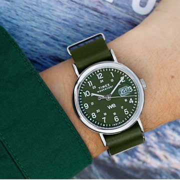 TIMEX  天美時  週末系列  每天都是休假日 40毫米休閒風格手錶 (綠 TXTW2W87000)