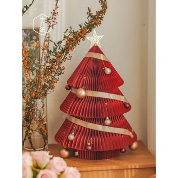 十八紙圣誕樹家用迷你套餐小型擺件大型商場櫥窗裝飾節慶7天發貨
