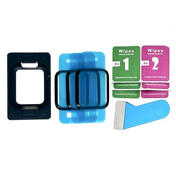 嚴選 Apple Watch 38mm 耐磨抗衝擊保護貼 全覆蓋防刮防指紋 3入組  透明  1組