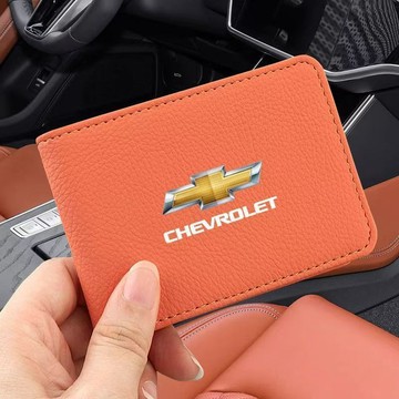 【在臺新款】 Chevrolet雪佛蘭 駕駛證件夾 銀行卡包 駛證駕照包 駕照保護套 行駛證套 真皮駕駛證皮套男卡包