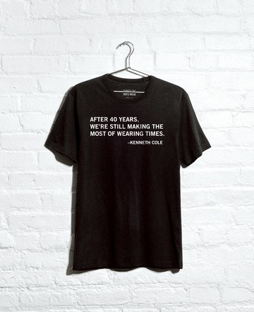 Kenneth Cole | Site Exclusive! 40Th Anniversary Fashion Week T-Shirt in Black, Size: XS