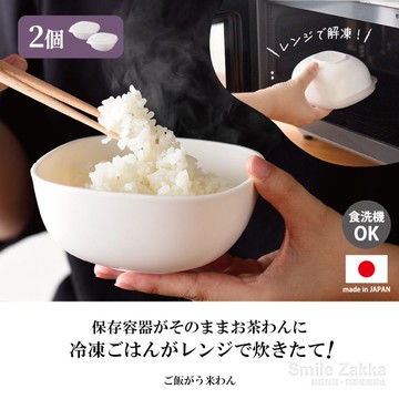 大賀屋 日本製 Arnes 微波米飯盒 米飯保鮮盒 2入 微波盒 解凍盒 米飯盒 冷凍盒 保存盒 微波飯盒 J00054162
