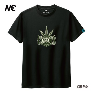 MAIFU CEWEI｜男裝 大麻葉 印花短袖 T恤 短袖上衣 潮T 短T 街頭 潮流 個性 黑暗 暗黑 大麻