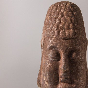 佛像 宗教擺件 家居擺件樂夢 日式佛首擺件復古陶瓷神像酒店民宿特色裝飾品侘寂風藝術品