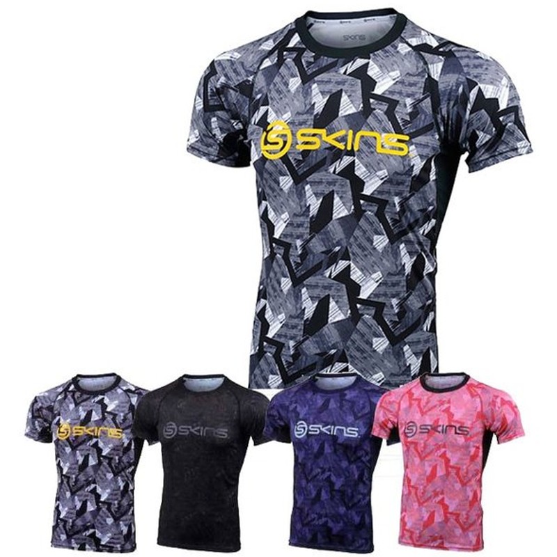 スキンズ Skins Tシャツ フィットネス トレーニングウェア 半袖 メンズ ショートスリーブシャツ Kmmlja81 総柄 返品種別outlet 通販 Lineポイント最大0 5 Get Lineショッピング