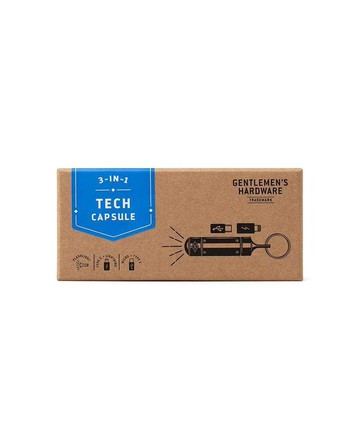 英國Gentlemen膠囊造型Type C與Lightning轉接頭附手電筒鑰匙圈組