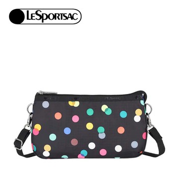 LeSportsac Med Koko Crossbody 手拿斜背兩用包 新春換新 送禮 男包/女包-圓點漂浮氣球 黑色