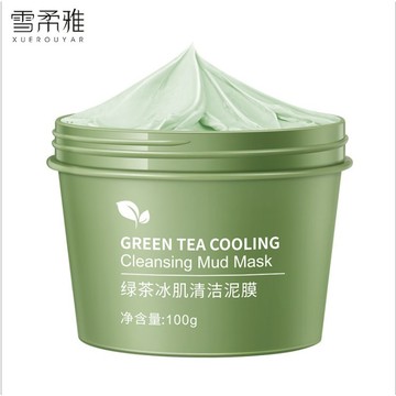 ✦台灣現貨出貨✦雪柔雅 玫黛琳 魅點 綠茶冰肌泥膜 深層清潔面膜 控油去黑頭粉刺塗抹面膜 綠茶冰淇淋面膜 綠茶泥膜
