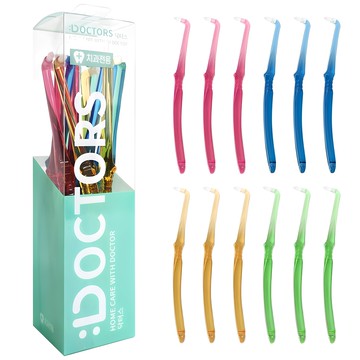 DOCTORS 臼齒牙縫專用尖頭牙刷  12支  1組