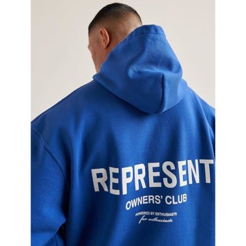 REPRESENT TRACK基礎款小眾潮牌美式秋冬寬松男士情侶連帽衛衣