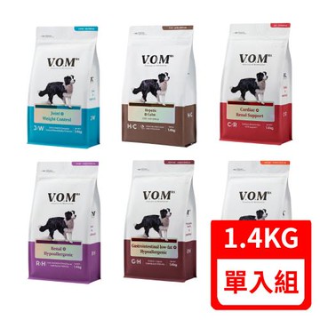 VOM |犬用複合處方系列乾糧 1.4KG (心臟/肝臟/泌尿/腸胃/腎臟/關節) (狗乾糧/狗飼料/狗主食/狗糧)