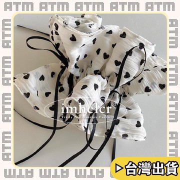 🔥臺灣出貨🔥可開發票✅輕飾時光日韓愛心蝴蝶結絲帶髮圈~溫柔仙氣小蠻腰大腸髮圈頭繩髮飾新款女