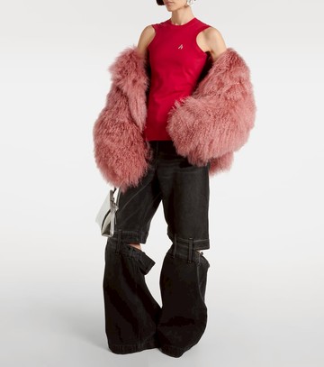 The Attico Reese cotton jersey tank top