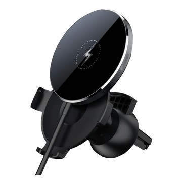 EZGO 多功能磁吸無線充電車用支架盤 MagSafe  黑色  E519