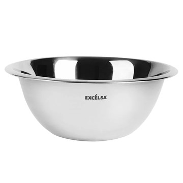 EXCELSA 不鏽鋼打蛋盆 0.5L 容量  直徑18 x 高6.5cm、盆口內徑 16cm  1個