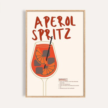 阿佩羅氣泡酒 Aperol Spritz / 雞尾酒系列掛畫