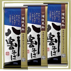 滝沢更科 八割そば 250G×3袋