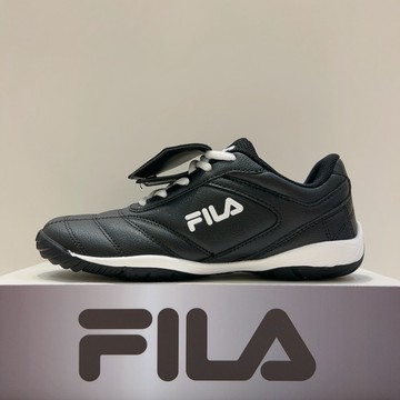FILA Calcio Uno 女生 黑色 復古 流行 運動 足球鞋 5-C331A-001